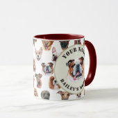 Englischer Bulldog und Freunde personalisierter Sc Tasse (VorderseiteRechts)