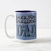 Englischer Bulldogge VATER Zweifarbige Tasse (Links)