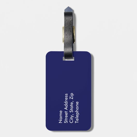 Englischer Bulldoggen-Gepäckanhänger Gepäckanhänger (Rückseite vertikal)