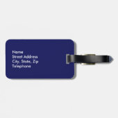 Englischer Bulldoggen-Gepäckanhänger Gepäckanhänger (Rückseite horizontal)