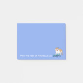 Englischer Bulldoggen-Internatsschüler Post-it Klebezettel (Vorderseite)