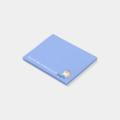 Englischer Bulldoggen-Internatsschüler Post-it Klebezettel (angewinkelt)