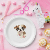 Englischer Bulldoggen-Pappteller Pappteller (Party)