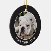 Englischer Bulldoggen-Welpe Keramikornament (Rechts)