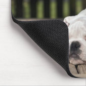 Englischer Bulldoggen-Welpe Mousepad (Ecke)