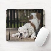 Englischer Bulldoggen-Welpe Mousepad (Mit Mouse)