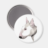 englischer Bullterenteimagent Magnet (Vorderseite/Rückseite)