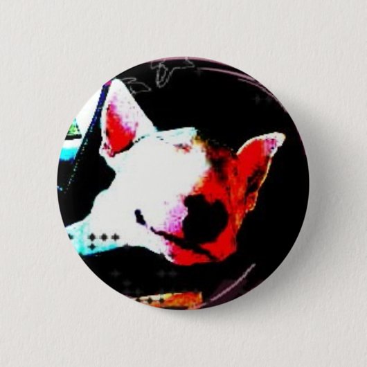 englischer Bullterrier Button (Vorderseite)