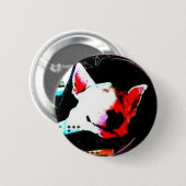 englischer Bullterrier Button (Vorne & Hinten)