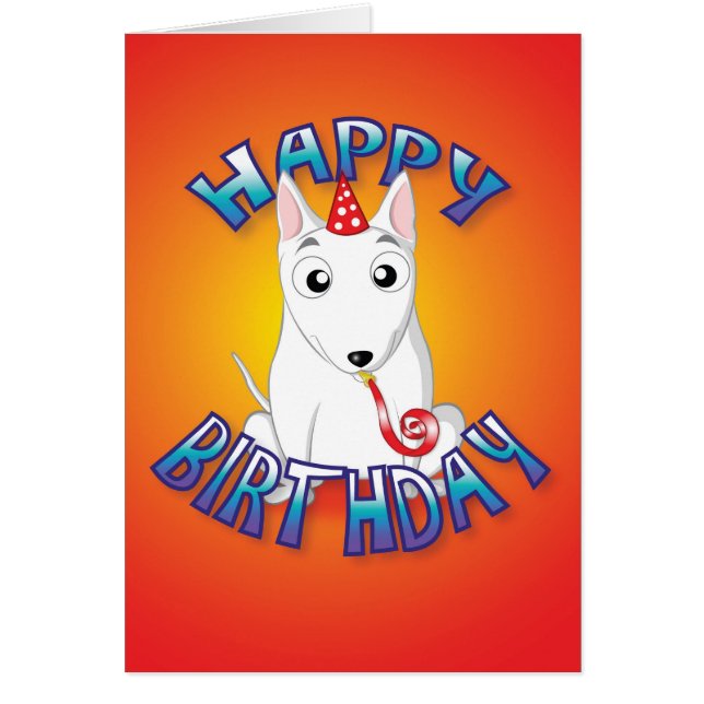 englischer Bullterrier - hat&whistle - glückliches (Vorne)