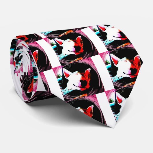 englischer Bullterrier Krawatte (Gerollt)