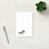 Englischer Cocker Spaniel Entwurf in Schwarz und W Post-it Klebezettel (Büro)