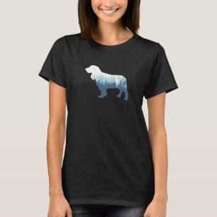Englischer Cocker Spaniel Hund Silhouette Outdoor T-Shirt