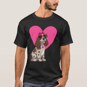Englischer Cocker Spaniel Hundemutter Valentinstag T-Shirt