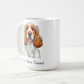 Englischer Cocker Spaniel Hundeporträt Kaffeetasse (Vorderseite Links)
