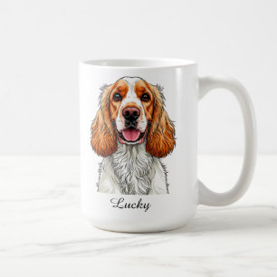Englischer Cocker Spaniel Hundeporträt Kaffeetasse