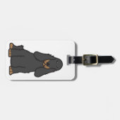 Englischer Cockerspaniel-HundeCartoon Gepäckanhänger (Vorderseite horizontal)