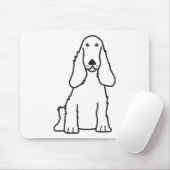 Englischer Cockerspaniel-HundeCartoon Mousepad (Mit Mouse)