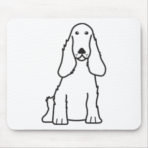 Englischer Cockerspaniel-HundeCartoon Mousepad
