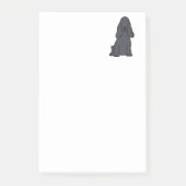 Englischer Cockerspaniel-HundeCartoon Post-it Klebezettel (Vorderseite)