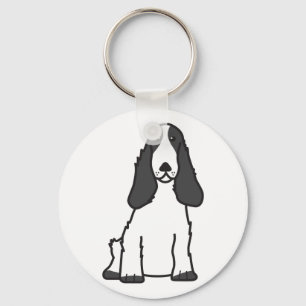Englischer Cockerspaniel-HundeCartoon Schlüsselanhänger