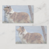 Englischer Collie Visitenkarte (Vorne/Hinten)