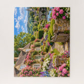 Englischer Cottage-Garten Puzzle (Vertikal)