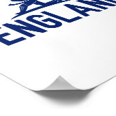 Englischer Cricket-Fan. Männer  Poster (Ecke)