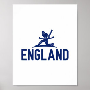 Englischer Cricket-Fan. Männer Poster
