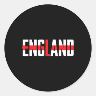 Englischer Cricketspieler Lustiger Cricket-Sport Runder Aufkleber