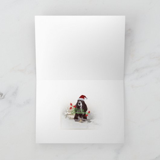 Englischer Feiertagskarte (Innenseite)