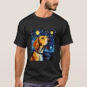 Englischer Foxhound Hund Funny Niedlicher Hund in T-Shirt (Vorderseite)