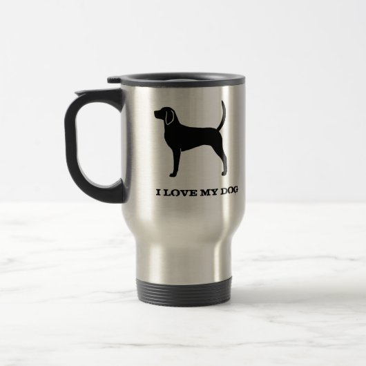Englischer Fuchsjagdhund Reisebecher (Links)
