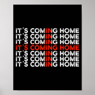 Englischer Fußball Er Kommt Nach Hause England Fla Poster