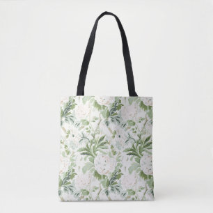 Englischer Garten Blumen, Salbei und Weiß Tasche