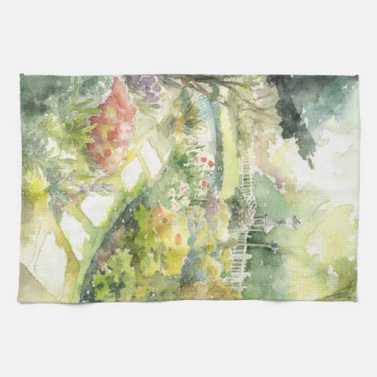 Englischer Garten Geschirrtuch (Horizontal)