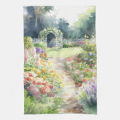 Englischer Garten Geschirrtuch (Vertikal)