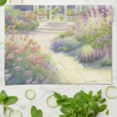 Englischer Garten Geschirrtuch (Gefaltet)