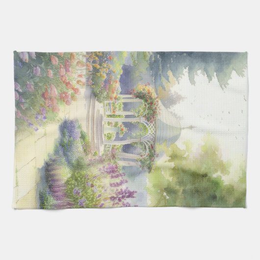 Englischer Garten Geschirrtuch (Horizontal)