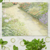 Englischer Garten Geschirrtuch (Gefaltet)