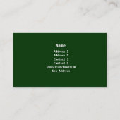 Englischer Garten-Rasen u. Visitenkarte (Rückseite)