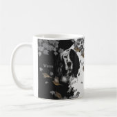 Englischer Kaffee-Tasse in Schwarz-Weiß Kaffeetasse (Links)