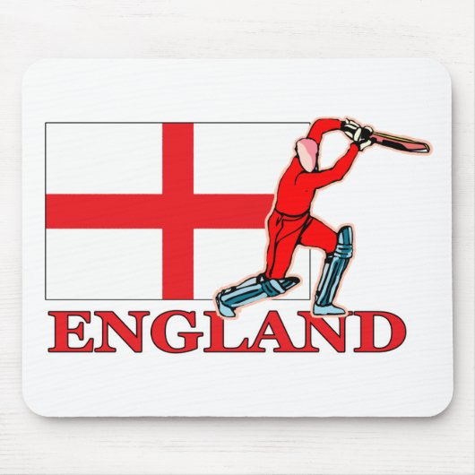 Englischer Kricket-Spieler Mousepad (Vorne)