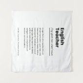 Englischer Lehrer Definition Druckwertschätzung Ge Wandteppich (Vorderseite (Horizontal))