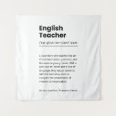 Englischer Lehrer Definition Druckwertschätzung Ge Wandteppich (Vorderseite)