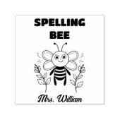 Englischer Lehrer - Förderung der Bienenklassifizi Permastempel (Design)