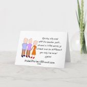 Englischer Lehrer Geschichte Geschenke Karte (Rückseite)