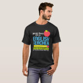 Englischer Lehrer Spaß Lesen von Büchern Vokabular T-Shirt (Vorne ganz)