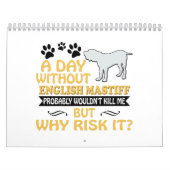 Englischer Mastiff-Kalender 2019 2020 Kalender (Titelbild)