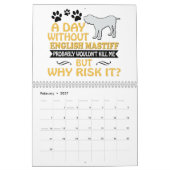 Englischer Mastiff-Kalender 2019 2020 Kalender (Feb 2027)
